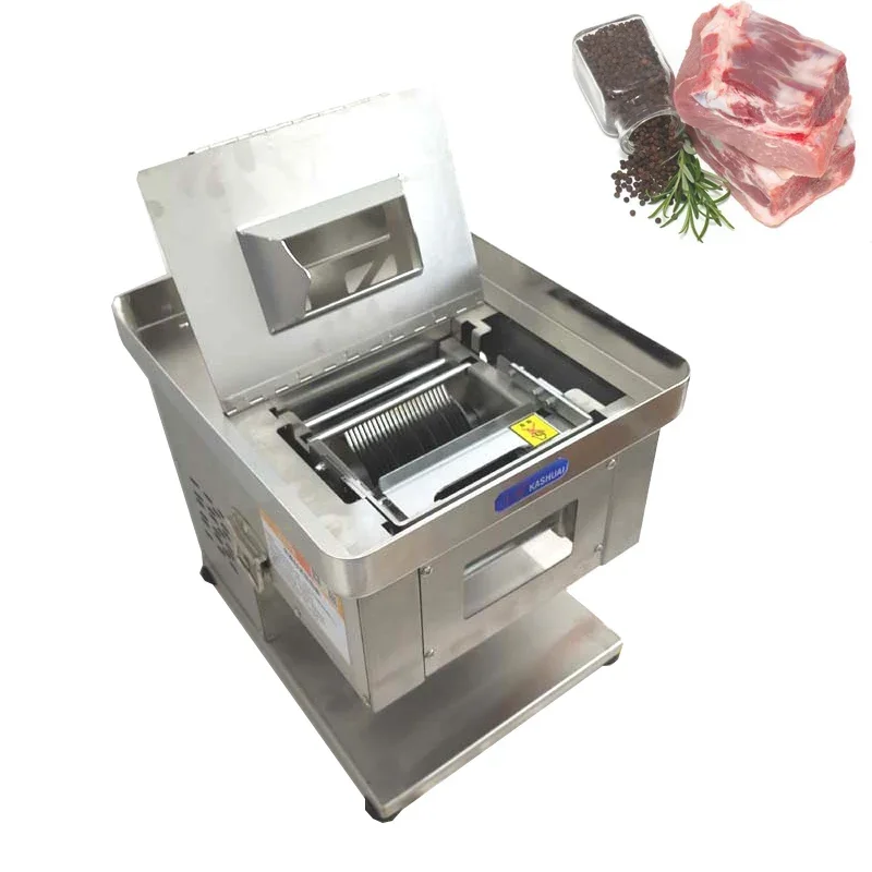 Commercial Automatic Chicken Breast Fresh Pork Beef Meat Slicing Cutting Machine Fresh meat shredding and slicing machine