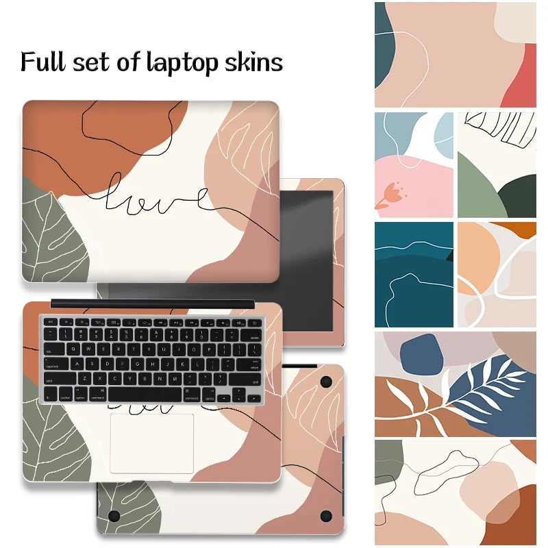 Laptop Cover Stickers Skins 4PC Vinyl Simple Skin Case13.3