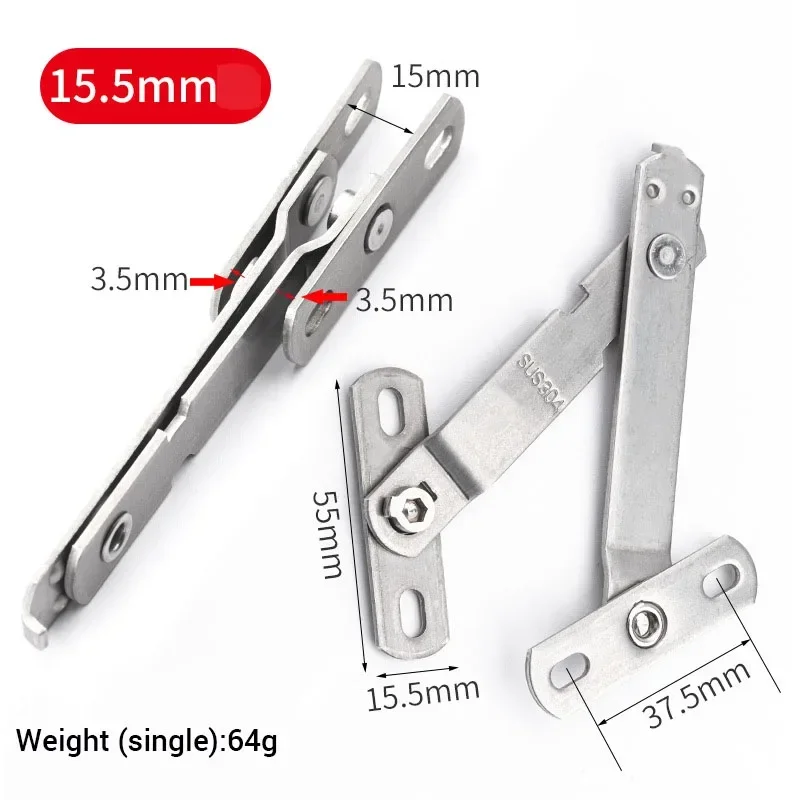 4Pcs Window Support Wind Hook Latches Adjustable Limiter Latch Wind Brace Stay Position Stopper Casement Blocking Lock Protector