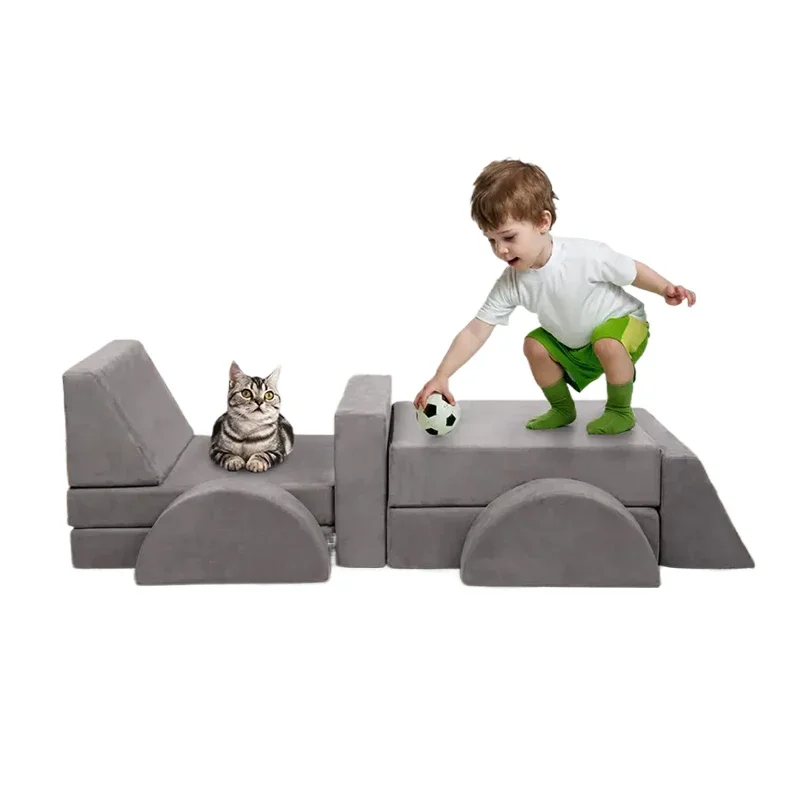 Custom Indoor Toddler Foam Kids Play Couch Children Modular Sofa for Living Room Soft Play Sets for Boys and Girls