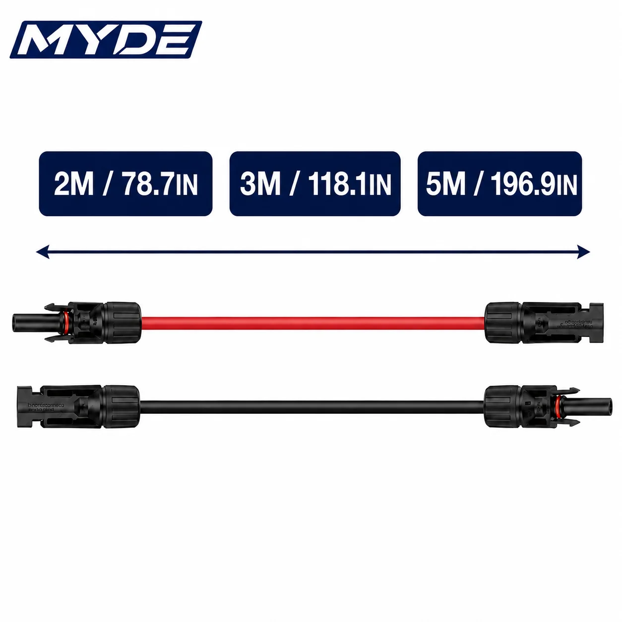 10AWG 14AWG Solar Extension Cable 1M 2M 3M 5M Male Female Connector Wire for Solar Panel RV Camper