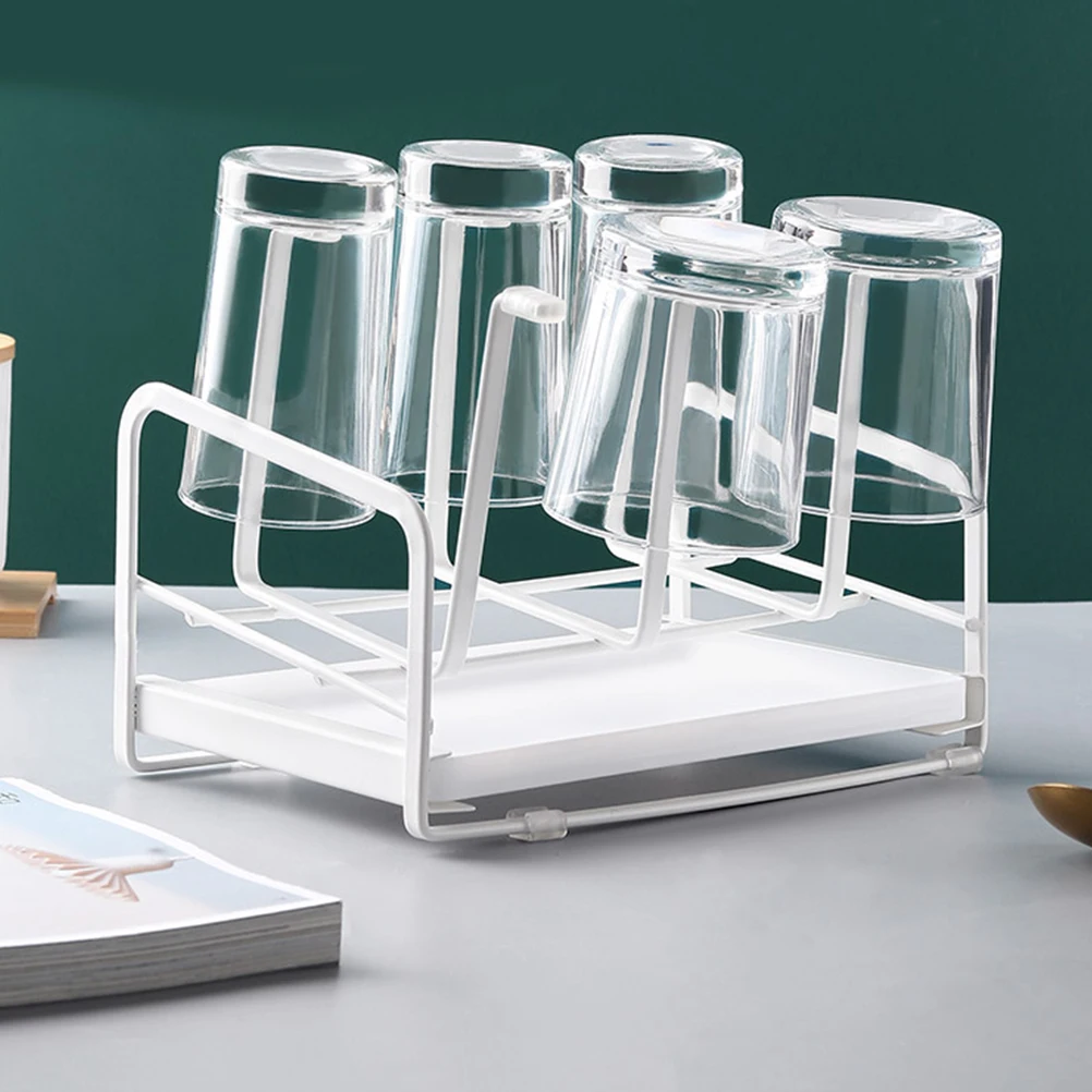 

Cup Holder Mug Stand Iron Material Smooth Bracket Home Decoration Kitchen Organizer Drain Rack Tree Storage Display Dry