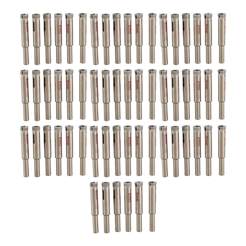 

ABPQ-60 Pcs 8Mm Diamond Core Drill Bits Tile Glass Hole Saw
