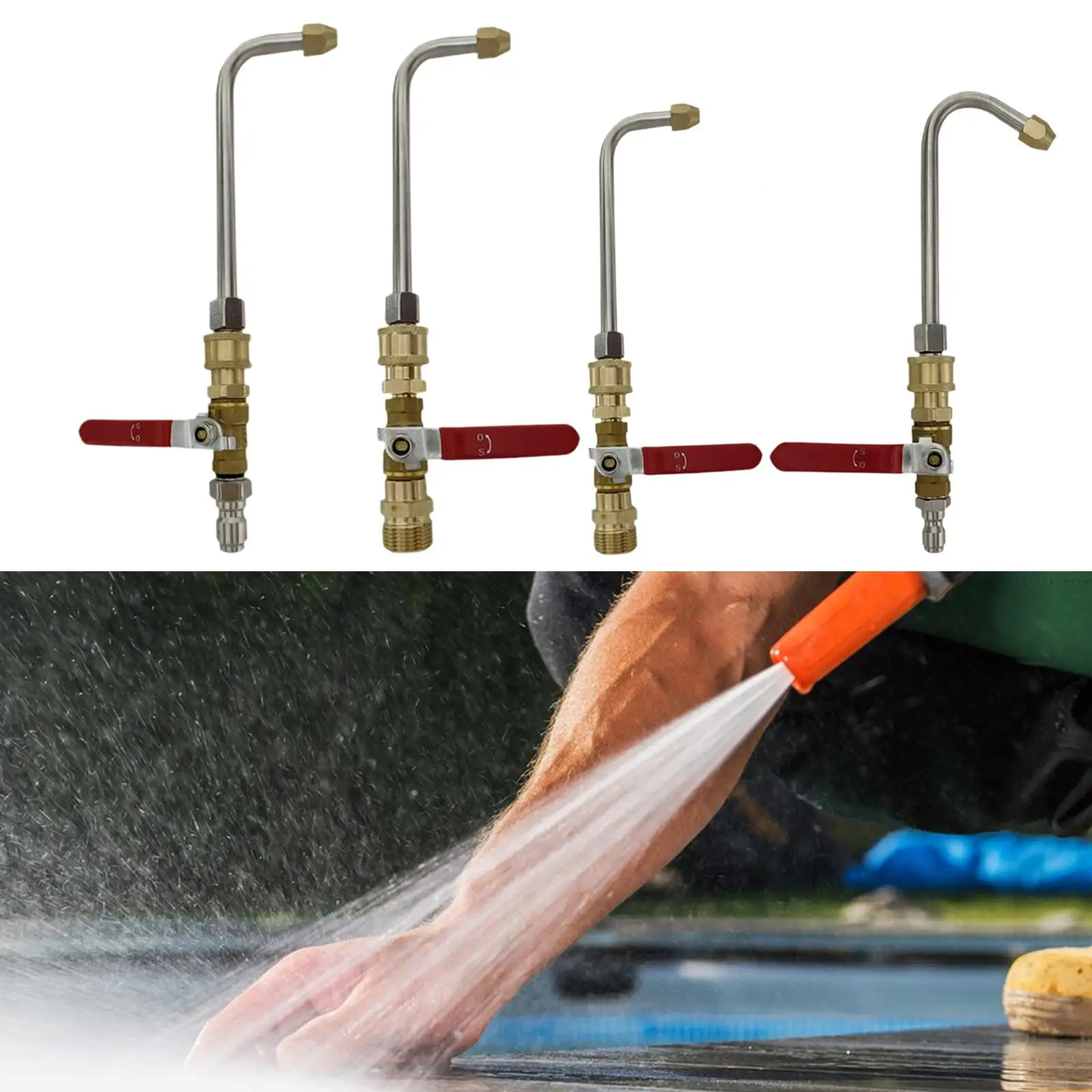 Pressure Washer Hose Valve Wand High Performance Premium Pressure Washer Fitting Spare Part Easy Installation Quick Connect