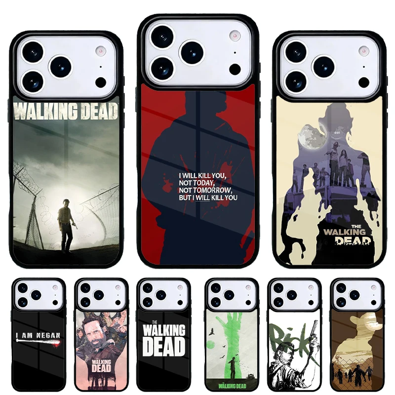 Funda para Teléfono The Walking Dead Negan para iPhone 17 Air 16e 15 14 13 Pro Max, Carcasa Trasera para 12 11 Pro