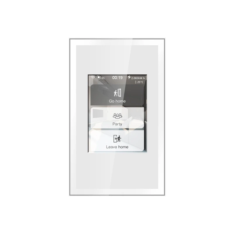 2025 New Design Tuya /Homekit/Lanbon 3 System  Integrated Smart Wall Wifi Switch 1/2/3 Gang Curtain Smart Switch Smart Home Life