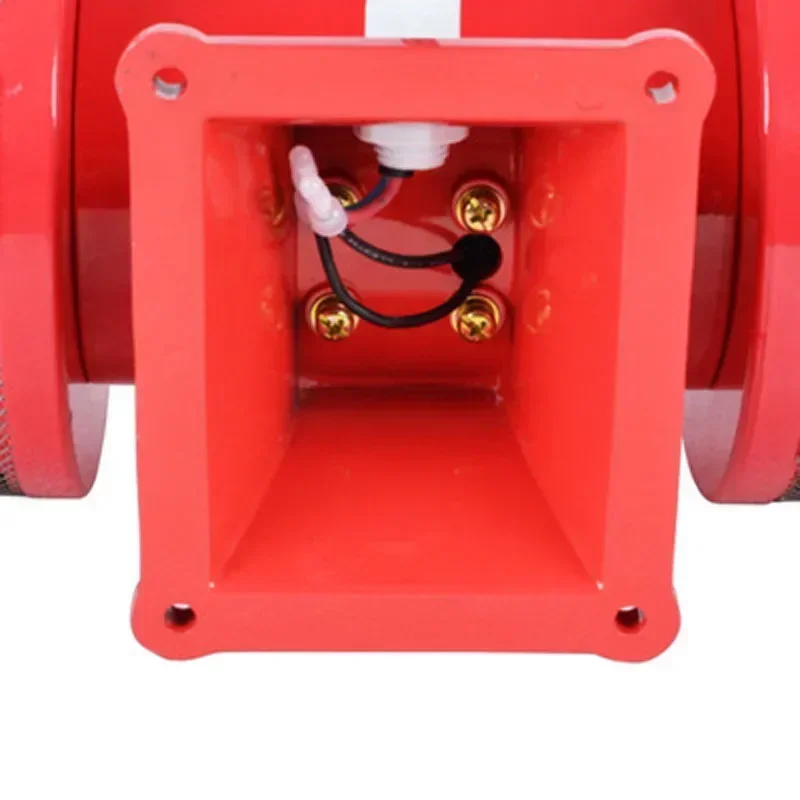 

Excellent Excellent AC230V 1A 160db Motor Driven Air Raid Siren Metal Horn Industry Boat Alarm 220W.