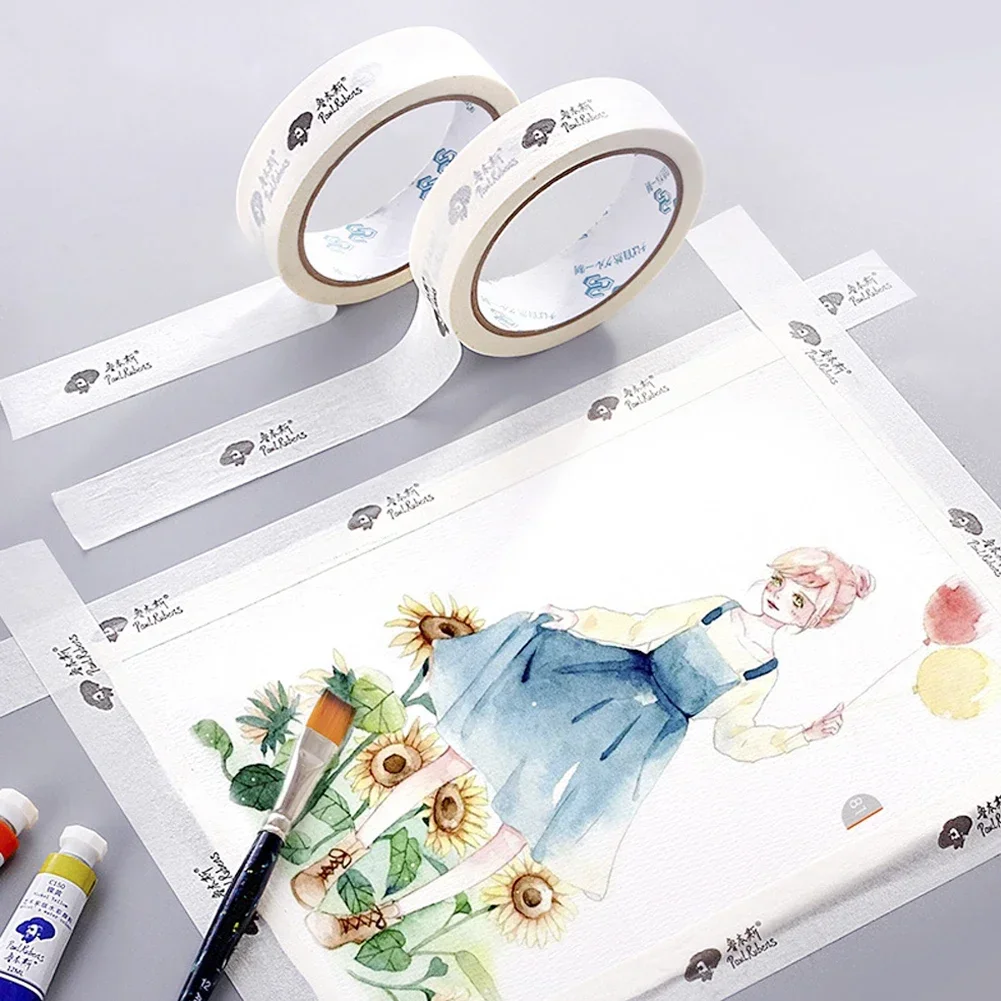 Washi Tape Anime Kawaii Professional Painting Watercolor Supplies 2.5cm*20m School Art Set for Adults and Artists