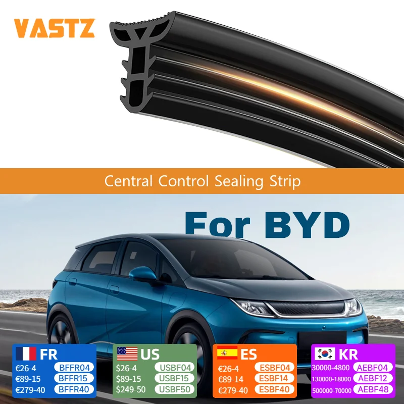 

Soundproof Silicone Dashboard Seal Strip for BYD Atto 3 Tang EV Han EV Seal Dolphin Dustproof Noise Reduction Rattle Prevention