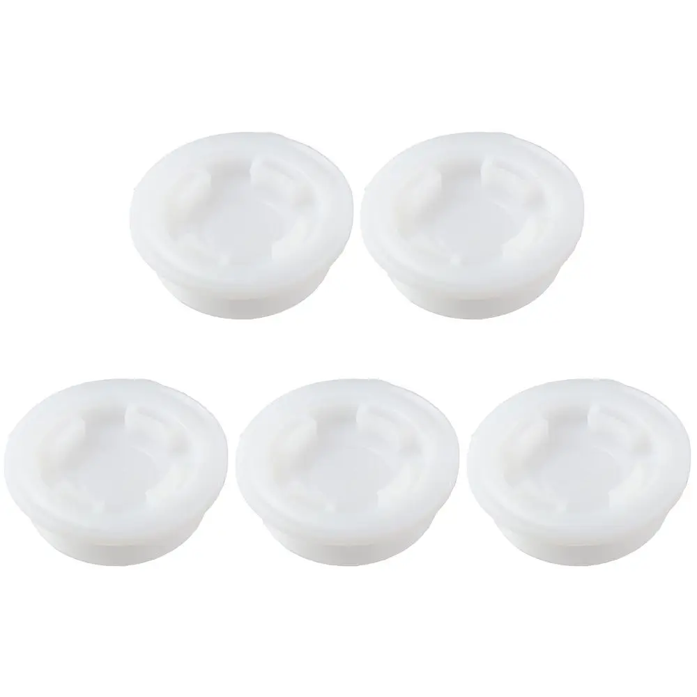 5PCS Plastic Bung Caps Waterproof White 2inch Plastic Drum Plugs Poly Buttress Fine Thread