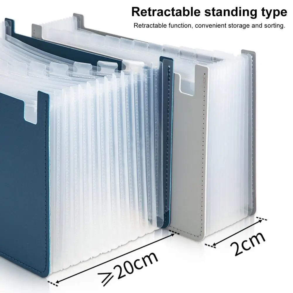 ขยายแฟ้มซอง13กริดไฟล์จัดเรียง A4หนาหีบเพลงกระดาษตรวจสอบเอกสารที่จัดระเบียบแฟ้มเอกสารอุปกรณ์การเรียน