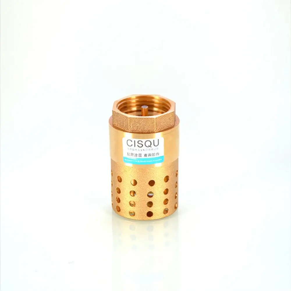 For Cisqu Brass Bottom Valve Filter Mesh Check Valve Non Return Mechanism For High Efficiency Water Pump Systems