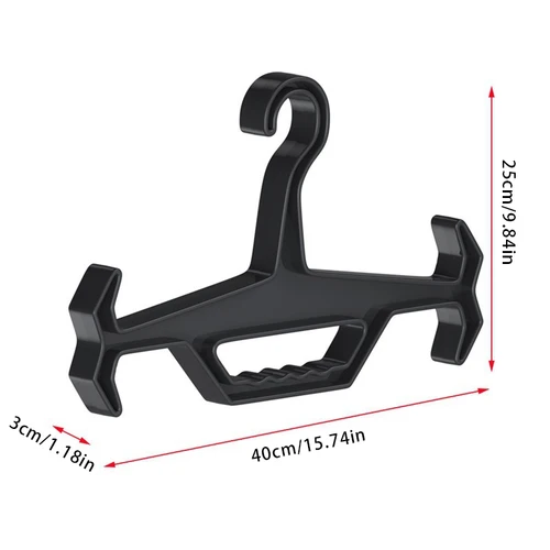 Imagen 2 del producto Colgador multifuncional para exhibición de chaleco táctico, colgador de plástico grueso y antideslizante para entrenamiento al aire libre, 1 unidad