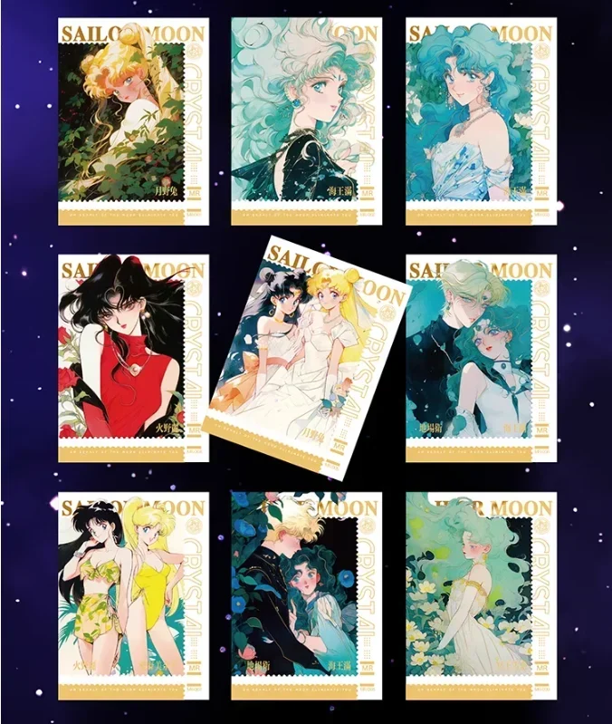 MOONCARD VOL.2 Sailor Moon Cards Anime Collection Cards Mistery Box Gry planszowe Halloween Zabawki Prezenty urodzinowe dla chłopców i dziewczynek