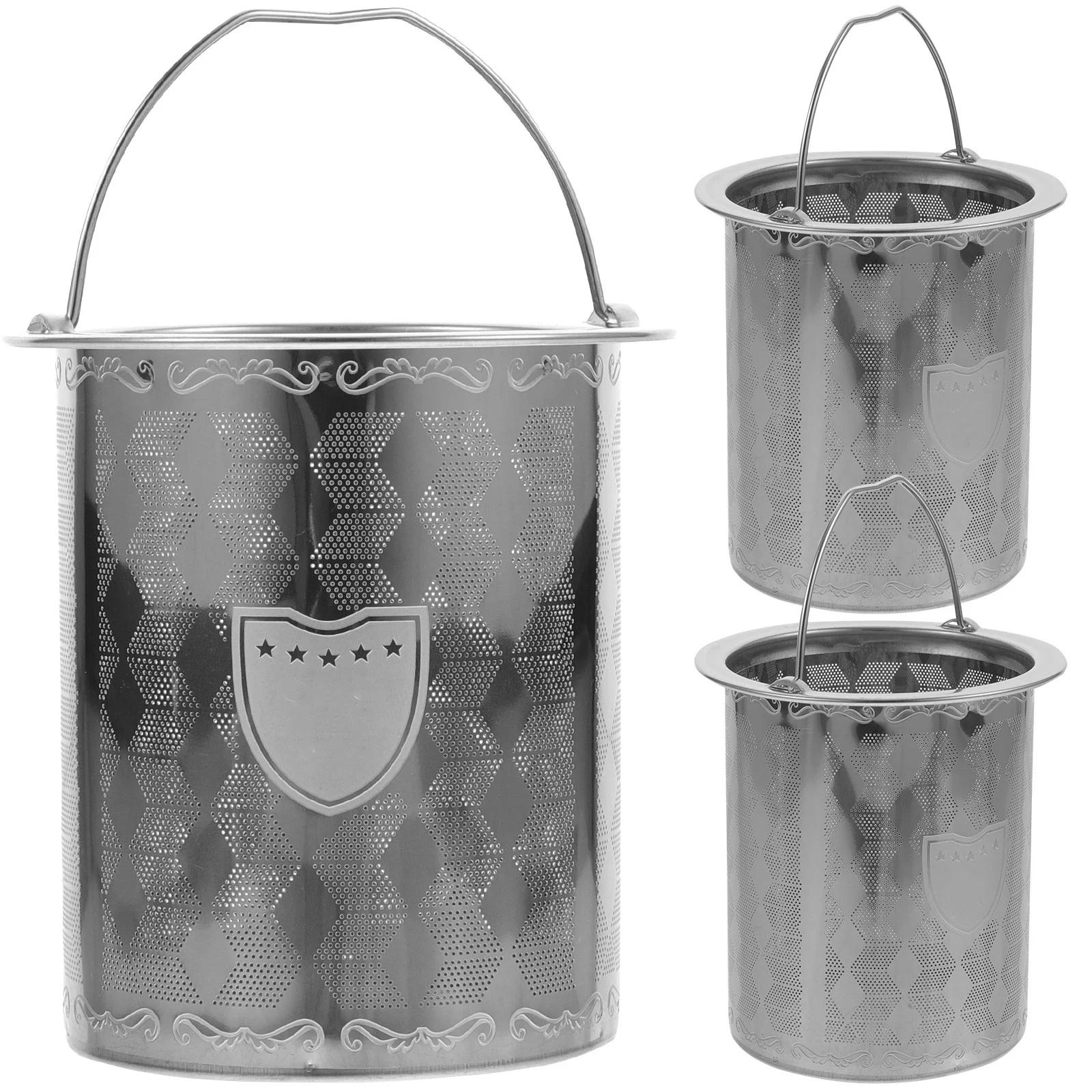 

3Pcs Exquisite Tea Infuser Insert Stainless Steel Mesh Strainer for Teapot Reliable Performance Great for Gift Giving to
