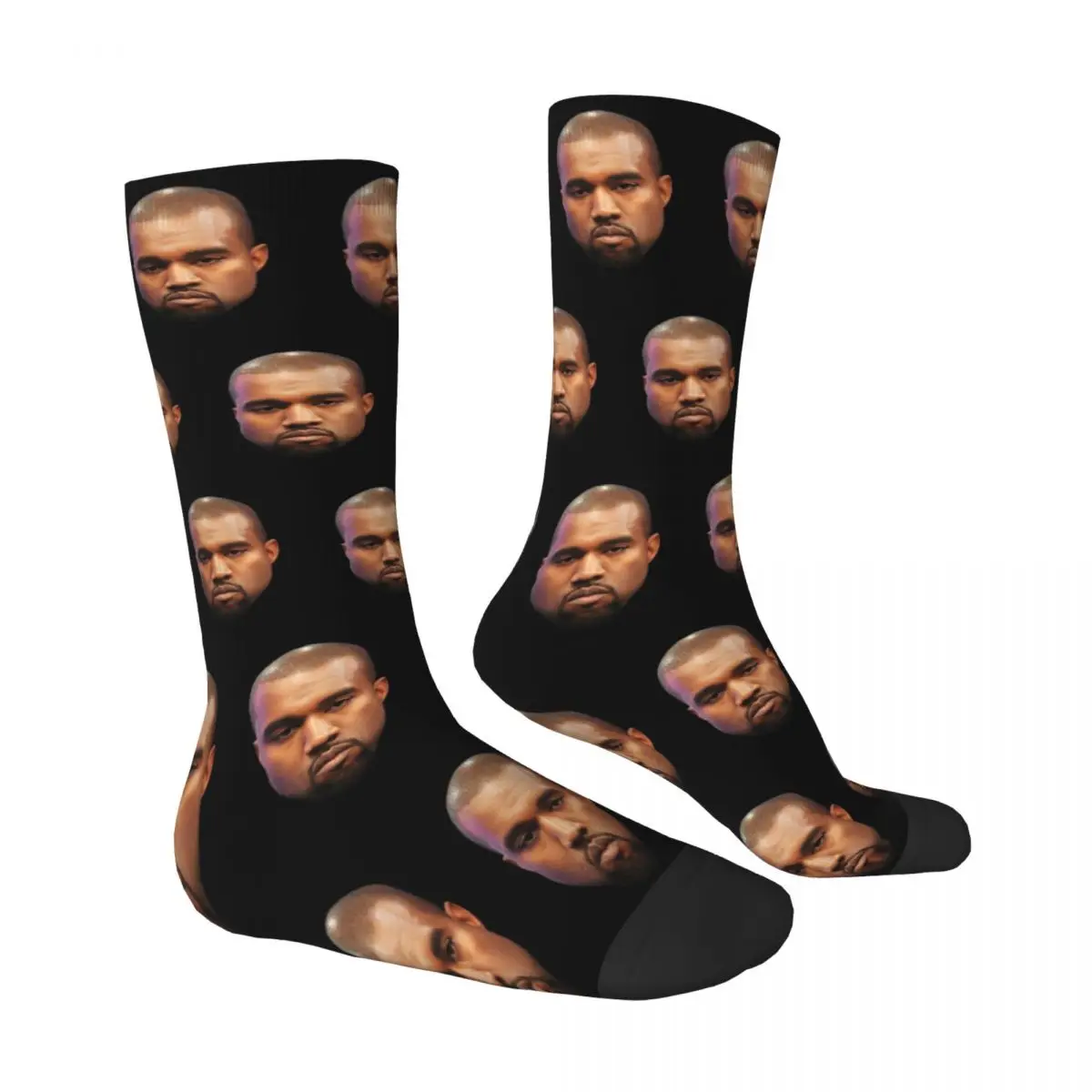 Kanye West Head Socks Autumn Stockings Fashion Couple Comfortable Socks Graphic Skateboard Anti Sweat Socks