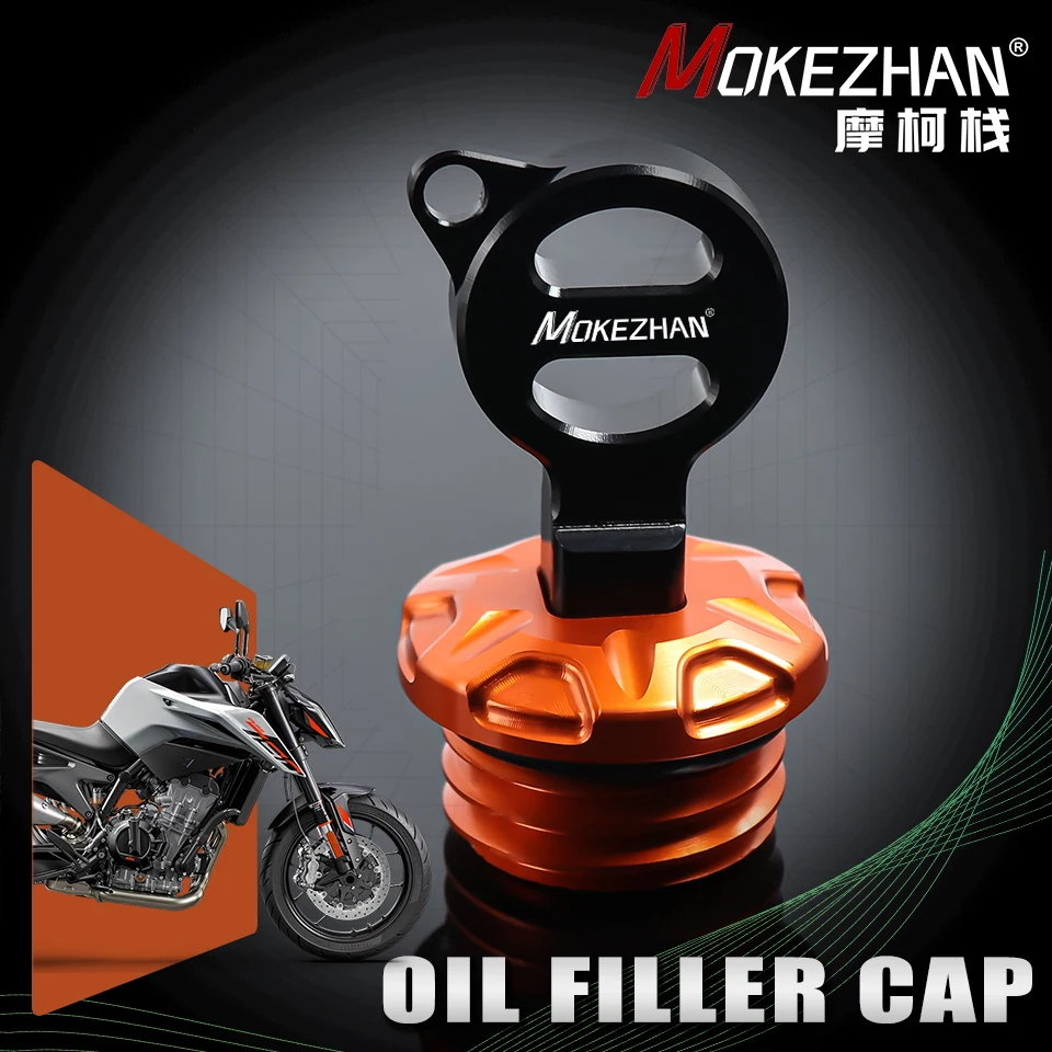 

Motorcycles Aluminum Anti theft Engine Oil Filler Cap Cover Accessories For KTM Duke790 790 Duke L (A2) 2017-2024 2023 790duke