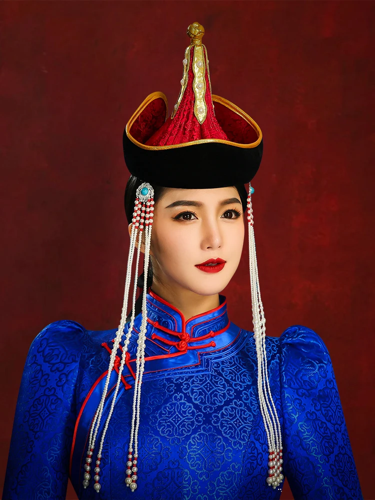 chapeau-rouge-pour-femmes-couvre-chef-mongol-creatif-pour-spectacles-voyage-photographie-mariages-accessoires-eth