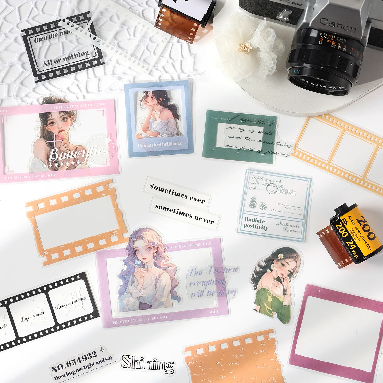 25 pz/lotto Taccuini Memo Materiale Pellicola di Carta Ricordi Spazzatura Ufficiale Scrapbooking Decorazione di Sfondo Retro