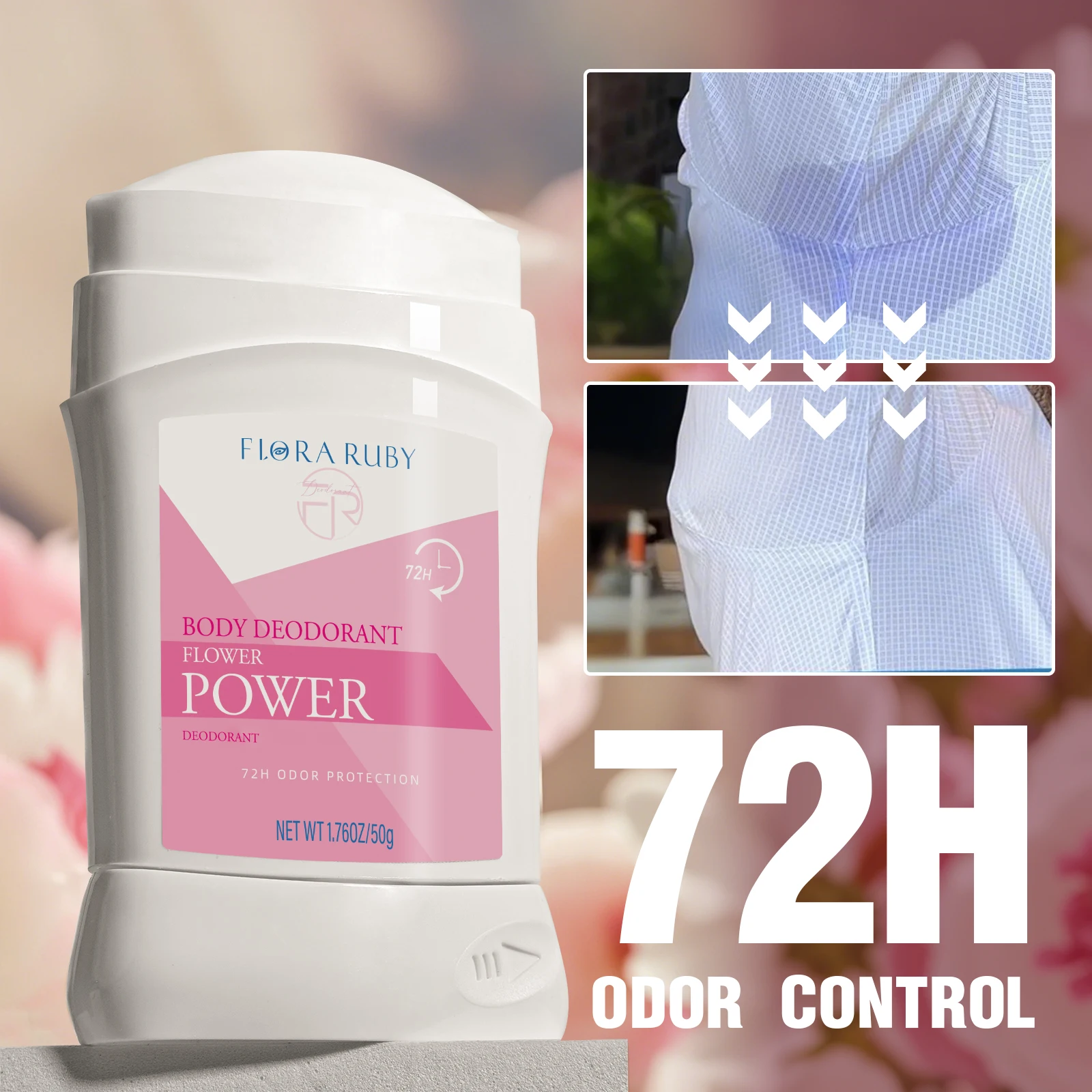 Antiperspirant Deodorant for Women & Men | Extra Strength 72 Hour Protection Natural Aluminum Ocean Extracts,Clean Scent 1.76OZ