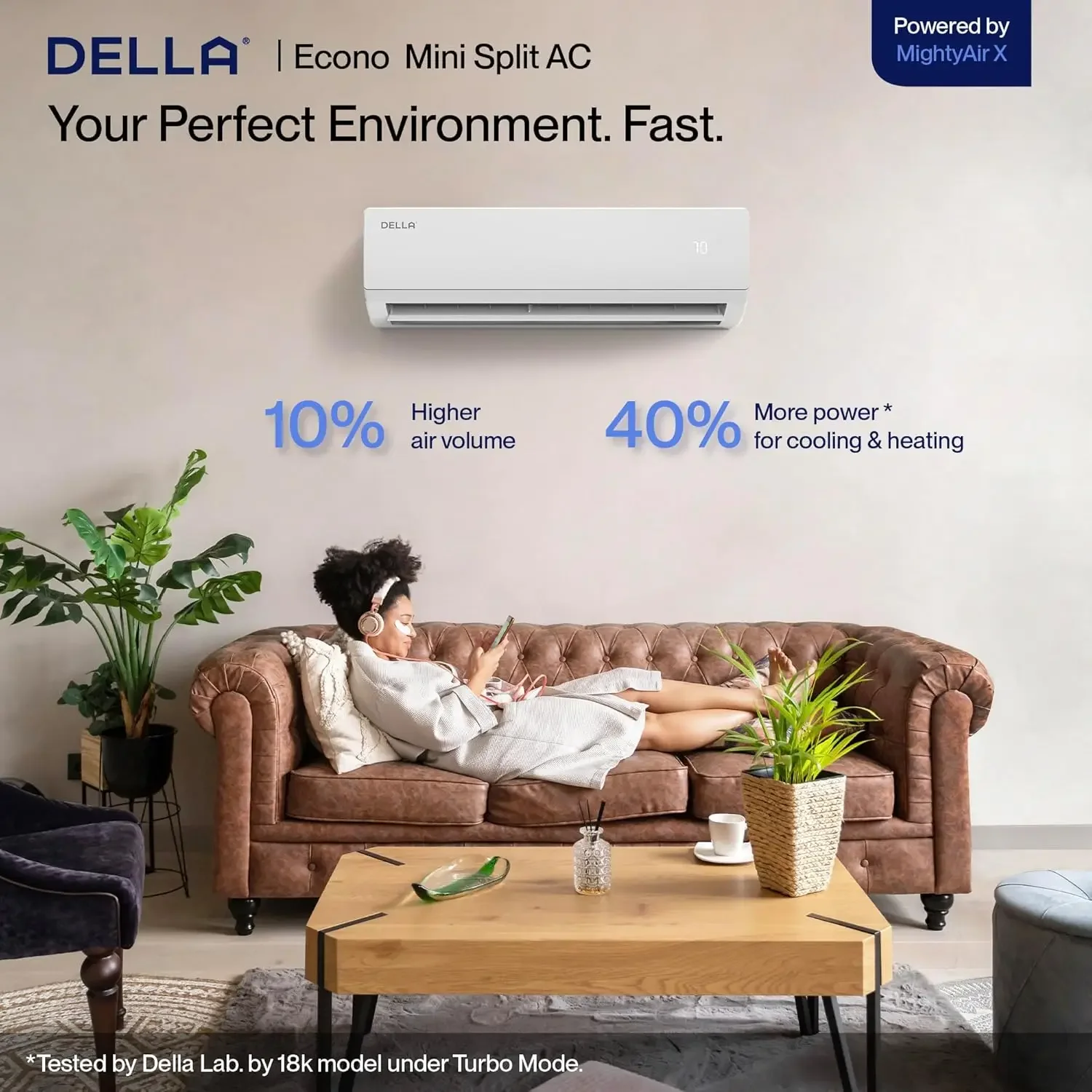 11000 BTU Mini Split Air Conditioner, Works with Alexa, 17 SEER2 Cools up to 550 Sq. Ft, 115V Wifi Enabled Air Conditioner