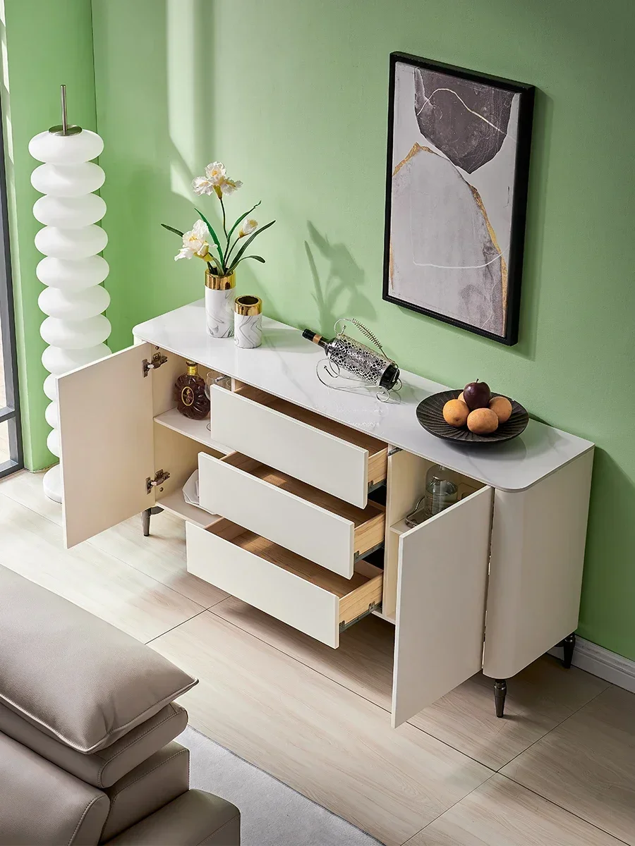 Stenen plaat entreekast modern minimalistisch huis hal locker theekast decoratieve multifunctionele dressoirkast