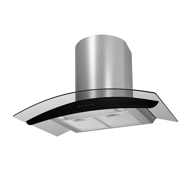 Glass Auto Clean Kitchen Range Hood