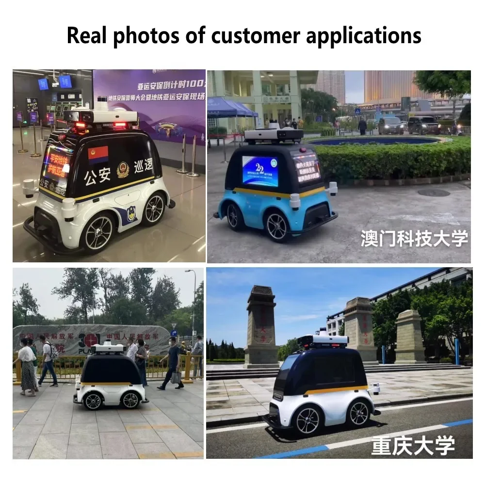 AI Intelligent Security Robot Patrol Outdoor Indoor Vision Sensors Smart Security Autonomer mobiler Roboter