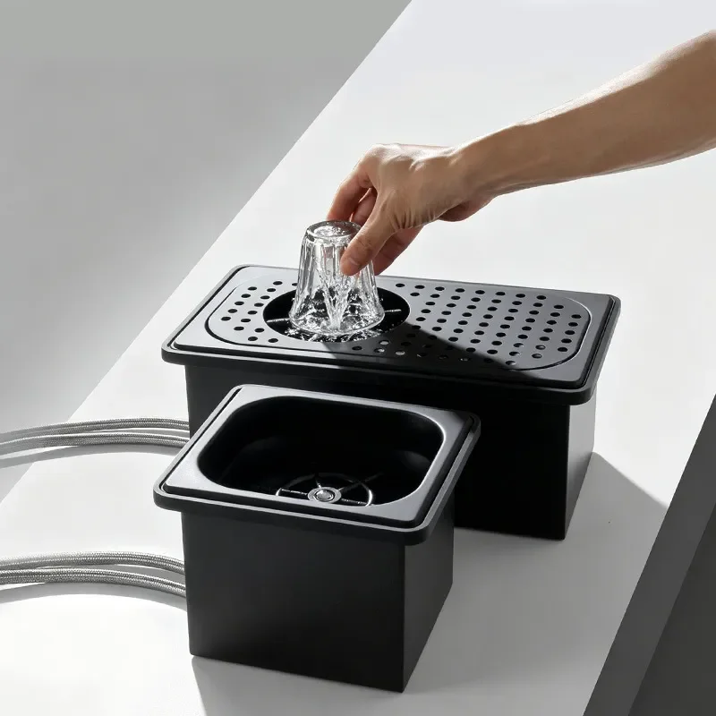 New coffee bar counter cup washer high pressure automatic cup washer coffee milk tea shop pressing glass cleaning artifact
