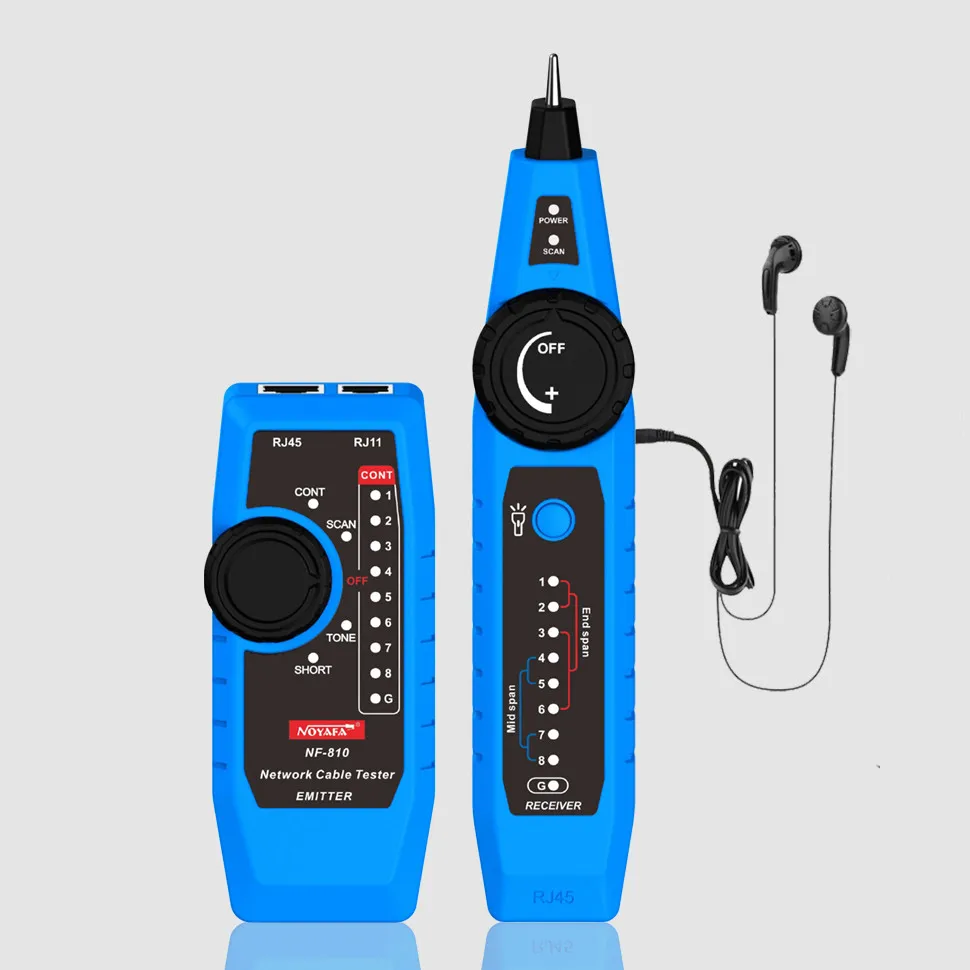 

NF-810 Высокоточный тестер сетевого кабеля, Многофункциональный тестер сетевого кабеля Rj45 Rj11, обнаружитель кабеля, диагностика тона, детектор трассировки