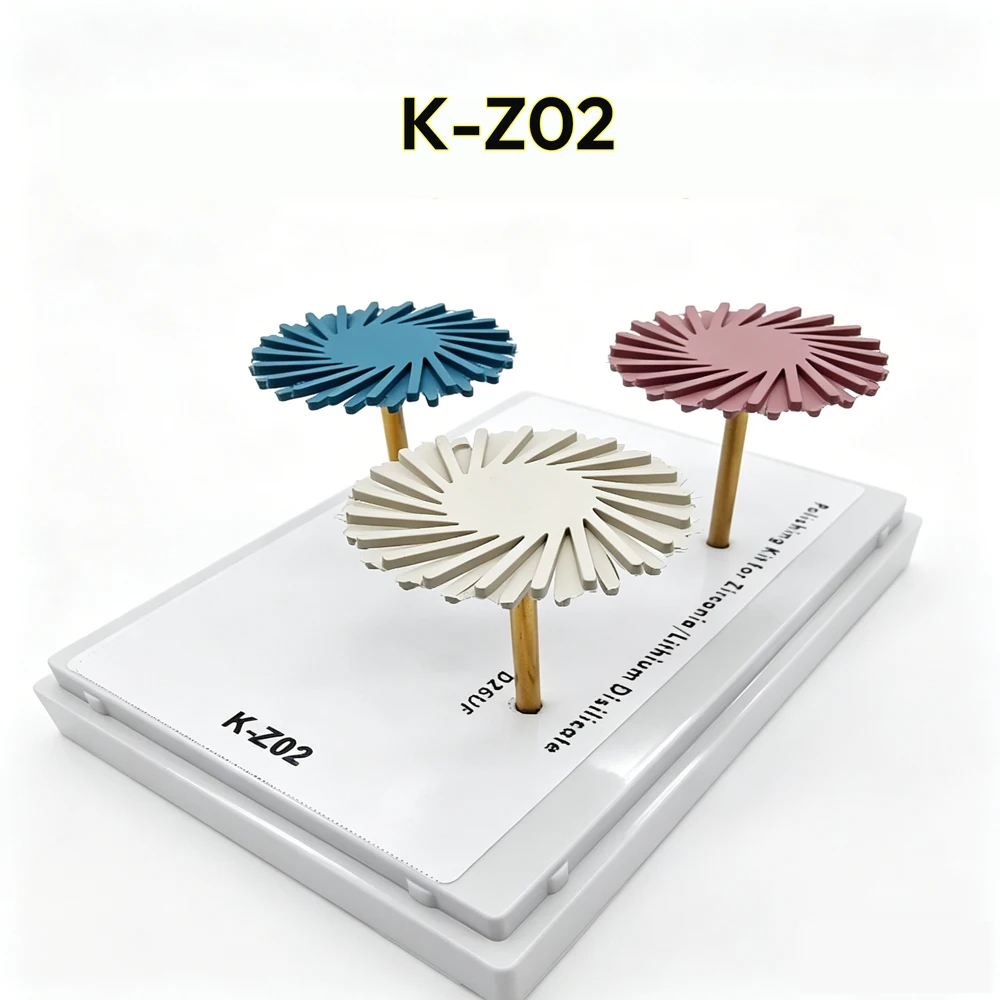 Dental Polishing Finishing Kits Grinding Polisher Burs Set for Zirconia Lithium Disilicate Glass Ceramic PMMA Crown Dental Lab - view 4