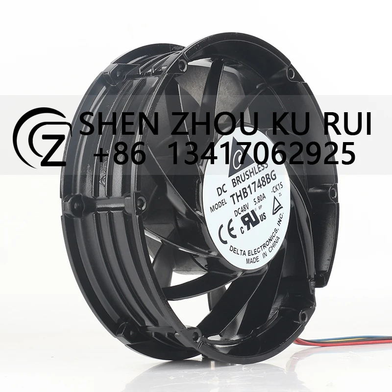Delta 24V DC 48V 5.80A AC EC 17251 17CM 172X172X51MM Server inverter High air volume Aluminum frame THB1748BG cooling fan