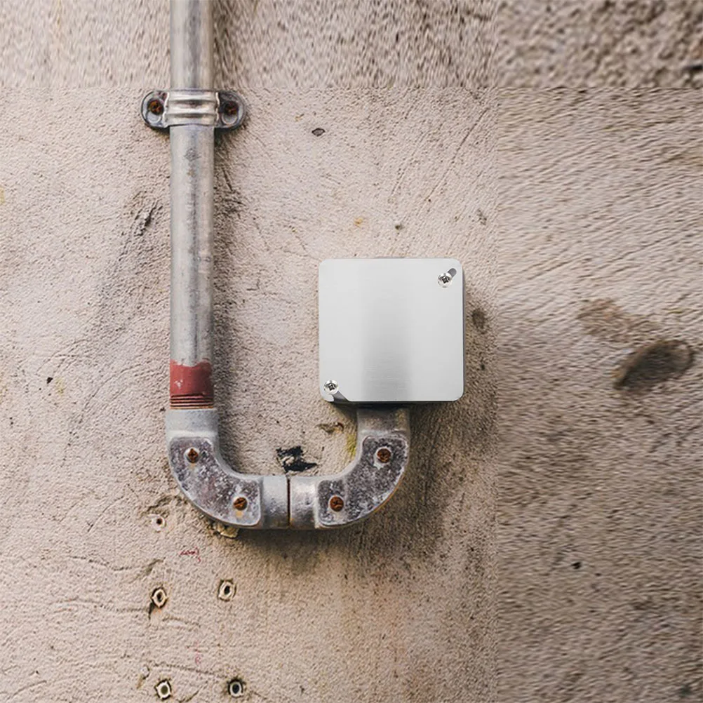 

8Pcs Square Electrical Junction Box Cover Plates Metal Flat Durable Panel for Outlet Box Replacement 4x4 Socket Cover