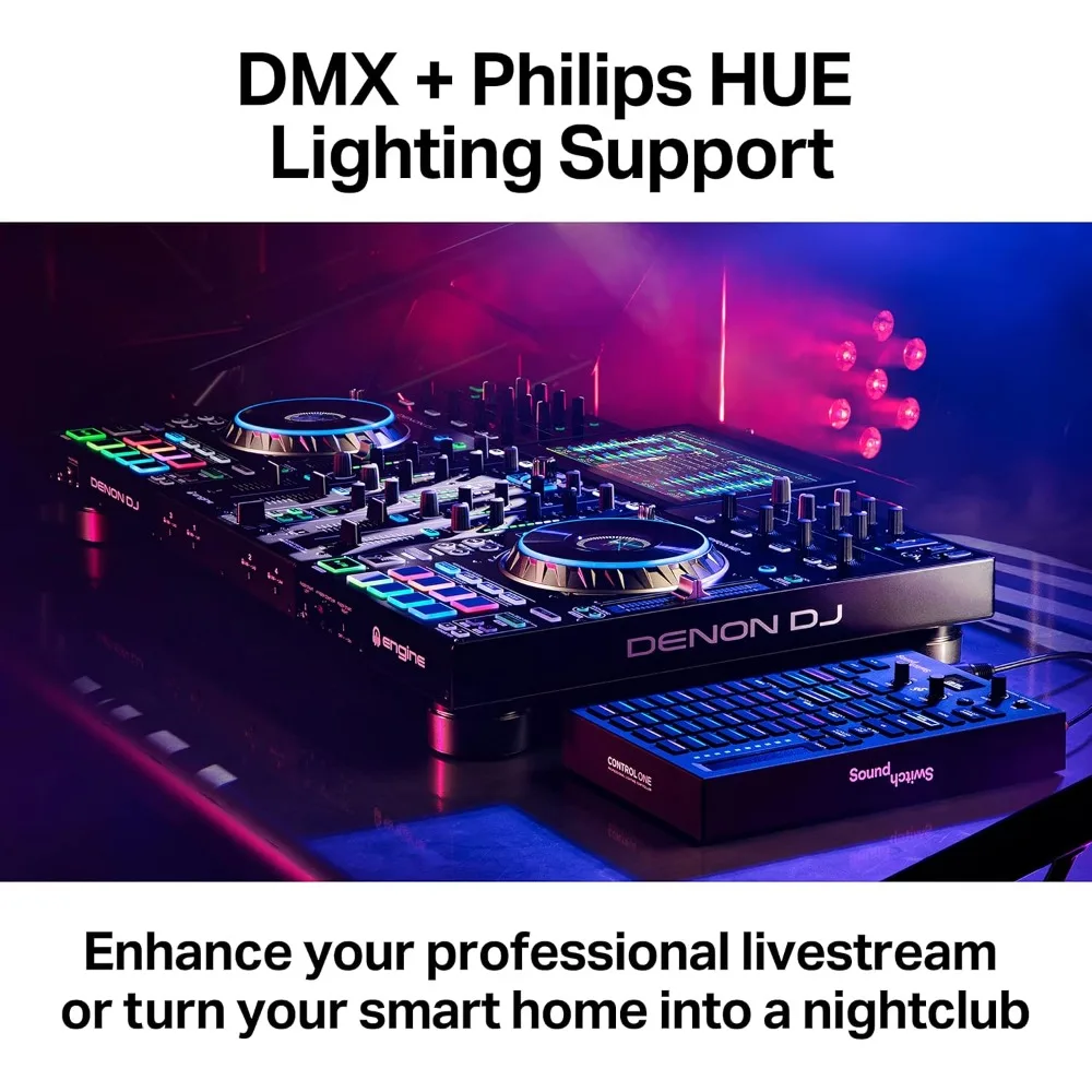 التحكم الأول - وحدة تحكم احترافية لإضاءة DMX DJ مع وصول برامج لمدة 3 أشهر وأضواء DMX