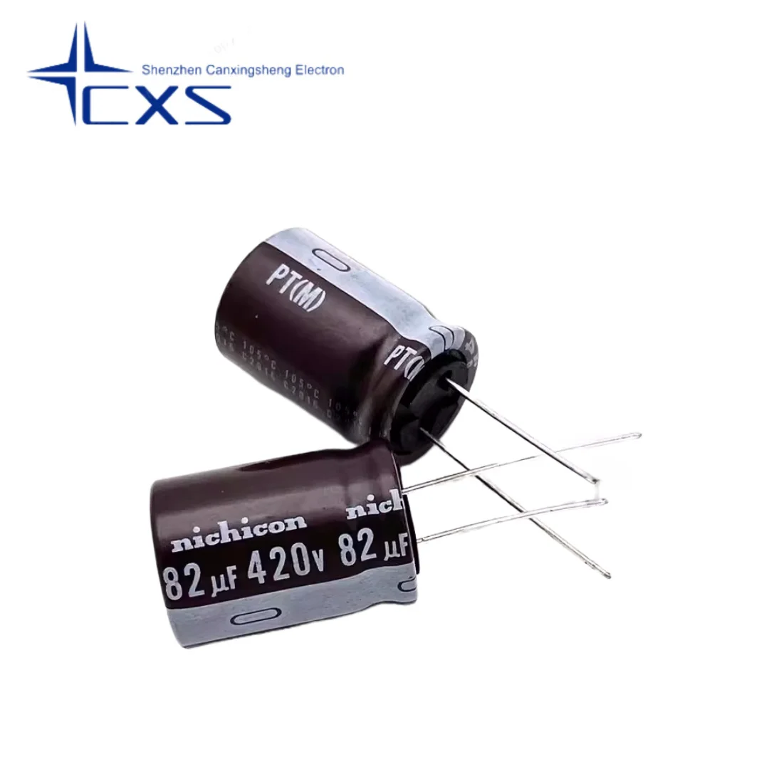 

5pcs 420V 82UF 18*25/30 Japan Nichicon Capacitor 82UF420V Long Life Electrolytic Capacitor