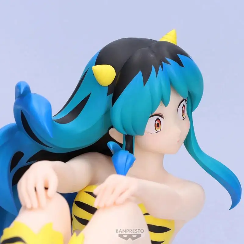 ของแท้ แบรนด์ใหม่ ไม่เคยเปิดใช้ ของสะสมจาก Bandai Banpresto ตัวละคร Urusei Yatsura Relax Time Lum ขนาด 13 ซม. ของตกแต่ง ของสะสม ของขวัญ ของเล่นพีวีซี