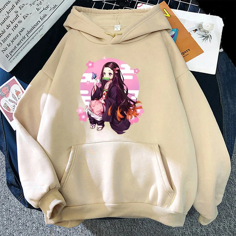 New Anime Kamado Nezuko Hoodies Women Men Funny Harajuku Sweatshirts Unisex Tops