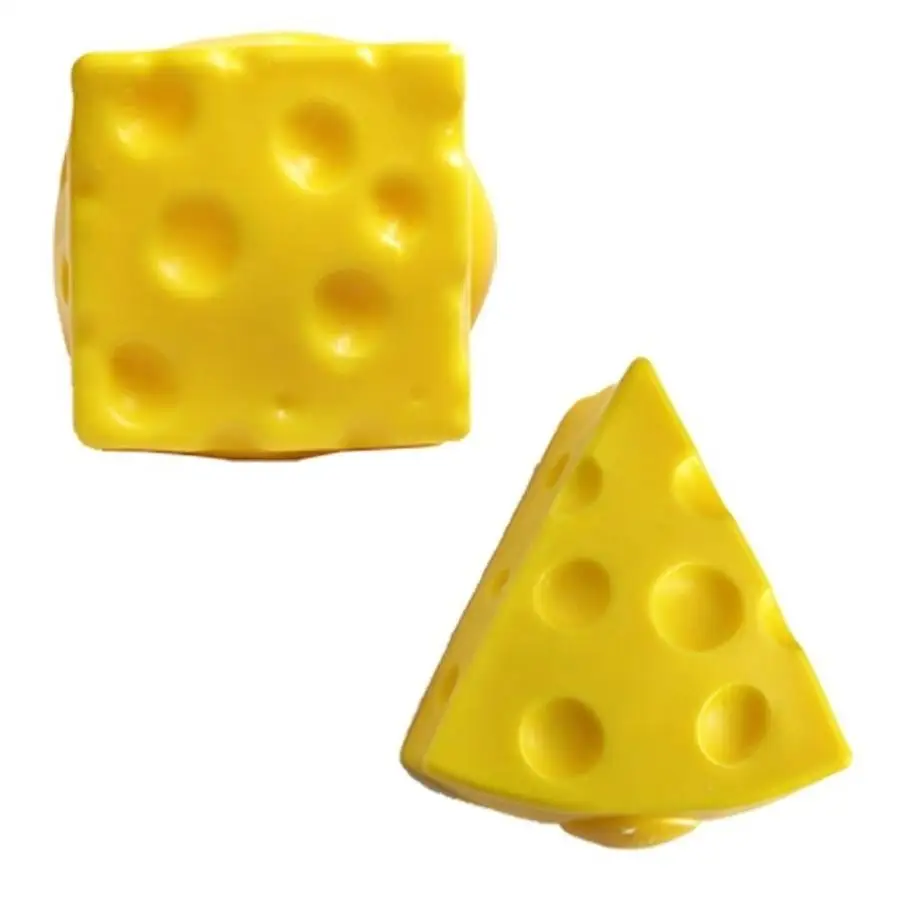 1/5/10/20/50/100pcs Yellow Cheese Squishy Toy, Soft Squeeze Fidget Toy, Squeeze Cheese Toy for Stress Relief, Stress Relief Sens