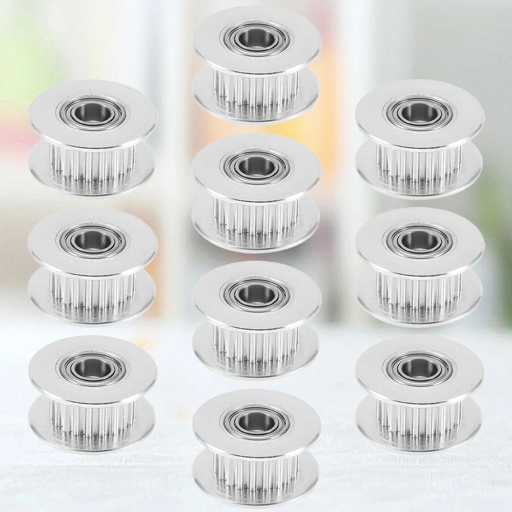 

10Pcs 3D Printer Timing Pulley 16 Tooth 6mm Bandwidth High Precision Aluminum Alloy Belt Pulley Synchronous Wheel