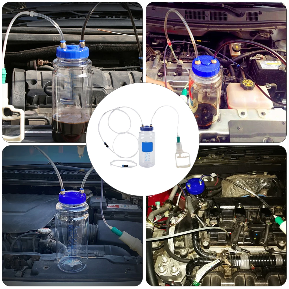 

1 set 2L Oil Pump Tool Manual Vacuum Extractor Suction Fuel Transfer Flexible Hose Car Repair Automotive Fluid Removal Negative