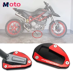 For Ducati Hypermotard 796 821 939 950 2022 2023 New Motorcycle CNC Accessories Kickstand Side Stand Extension Pad Valve Caps