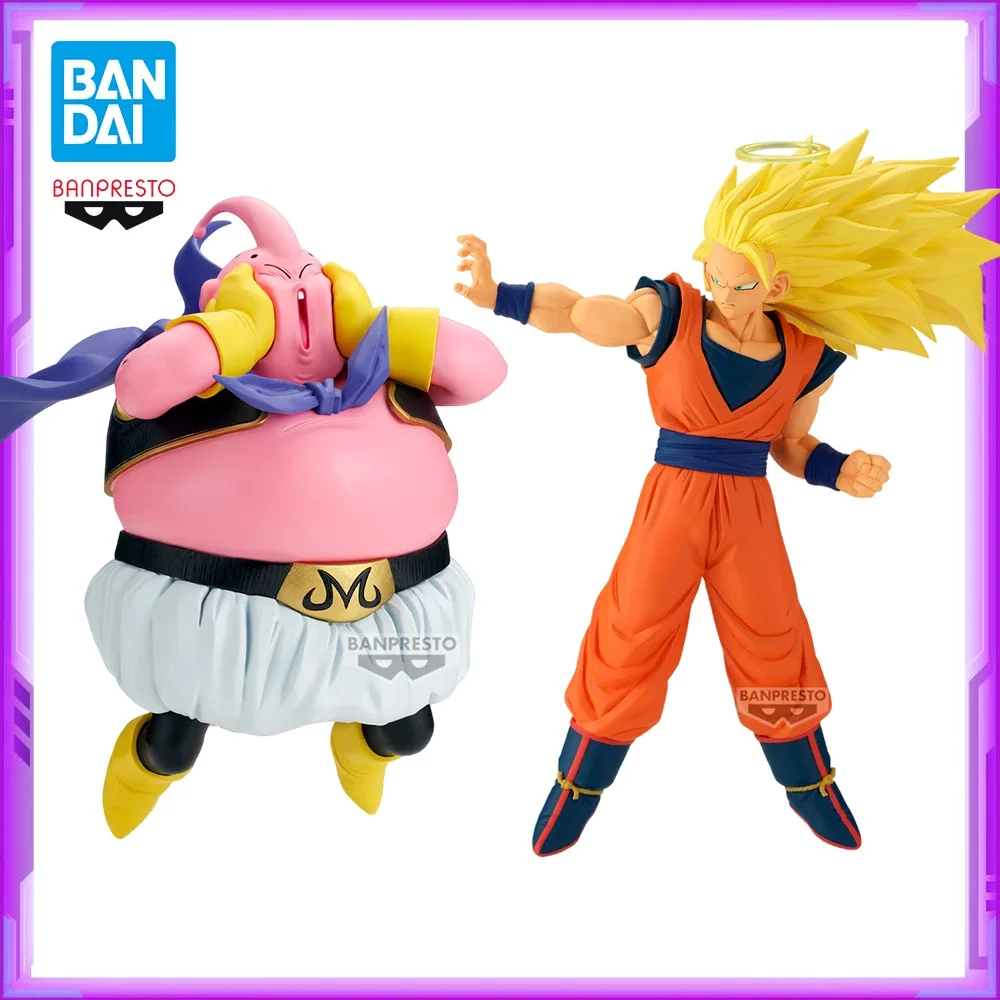 

BANDAI Original Banpresto Dragon Ball MATCH MAKERS Majin Buu Goku PVC Anime Figures Figure Christmas Gifts Model Toys