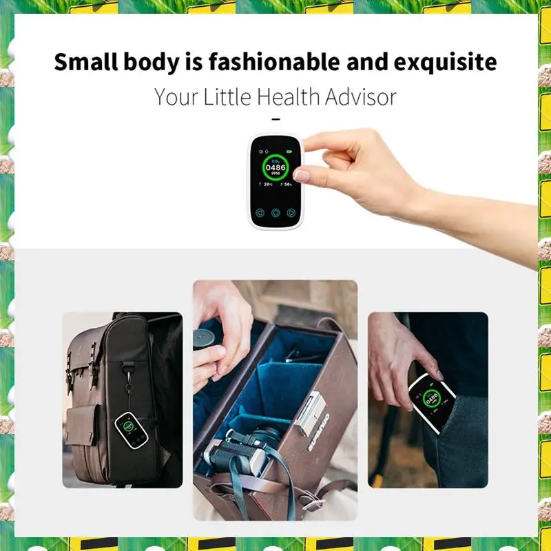 3C Electron Air Quality Detector Rechargeable Air Quality Monitor Temperature And Humidity Meter,Air Quality Detector Rechargeab