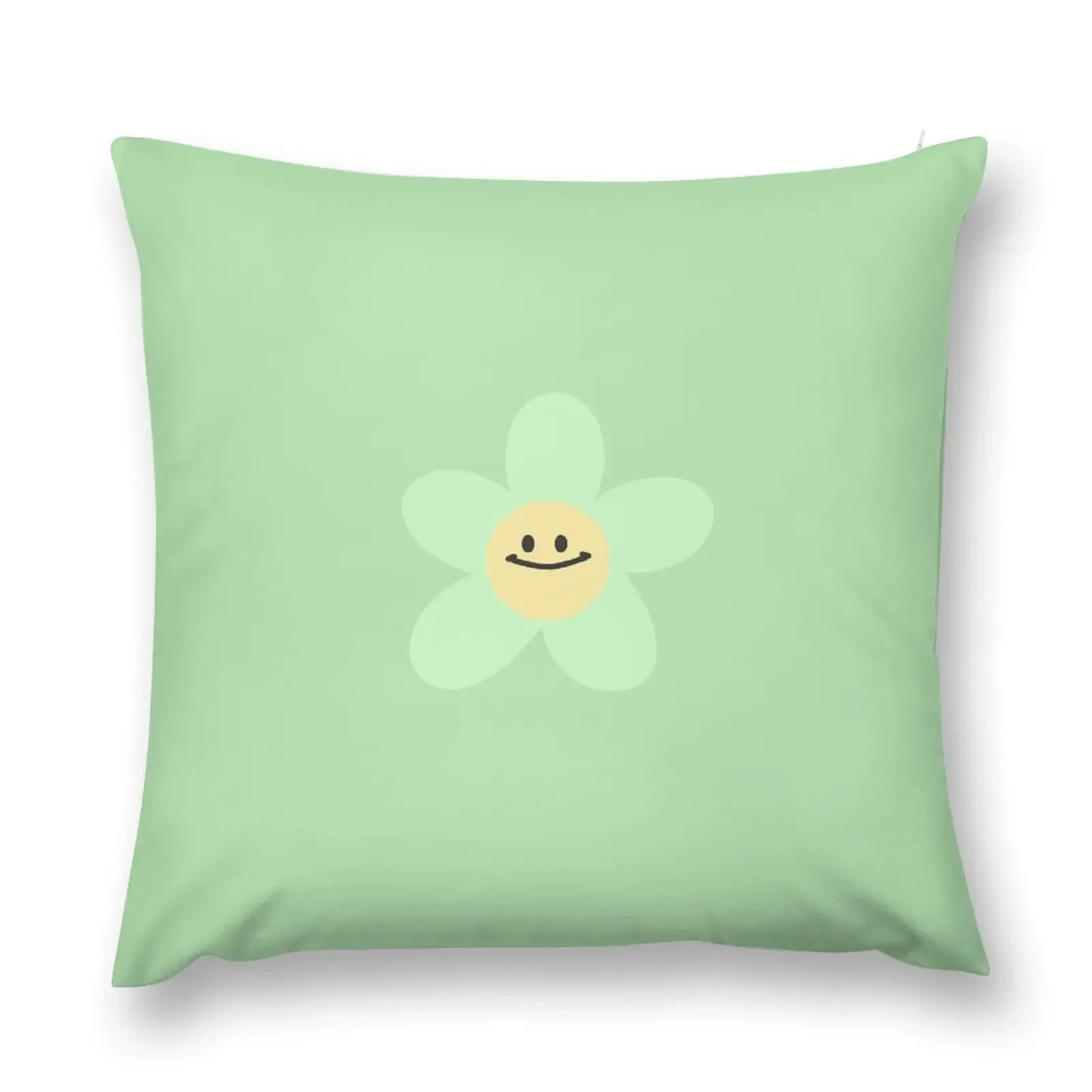 

green kidcore flower Throw Pillow Couch Cushions Pillow Decor pillow