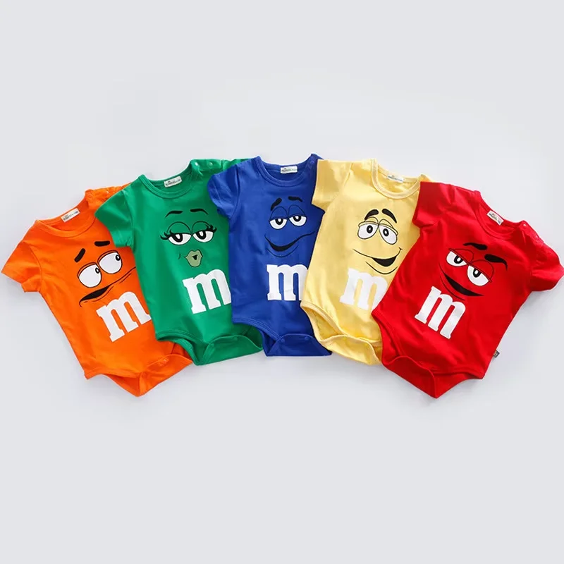 Baby M&M's Costume Romper Baby Superhero Girls Boys Clothing Infant M&M's Onesie Newborn Goku Ninja Costume Baby