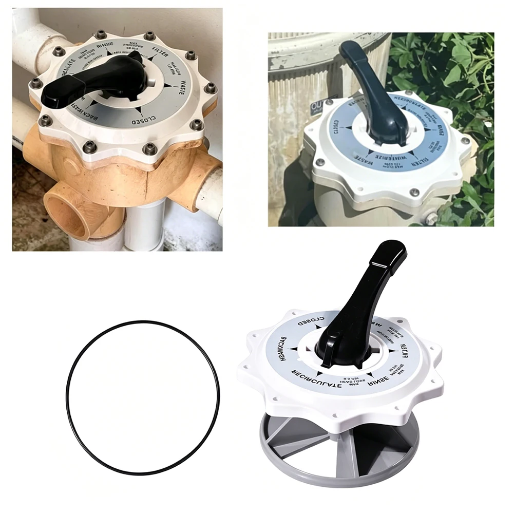 2 inch For Pentair Multiport Valve Assembly Kit 270067 with Replacement O Ring 271151 and 5 Spoke Washer 271148