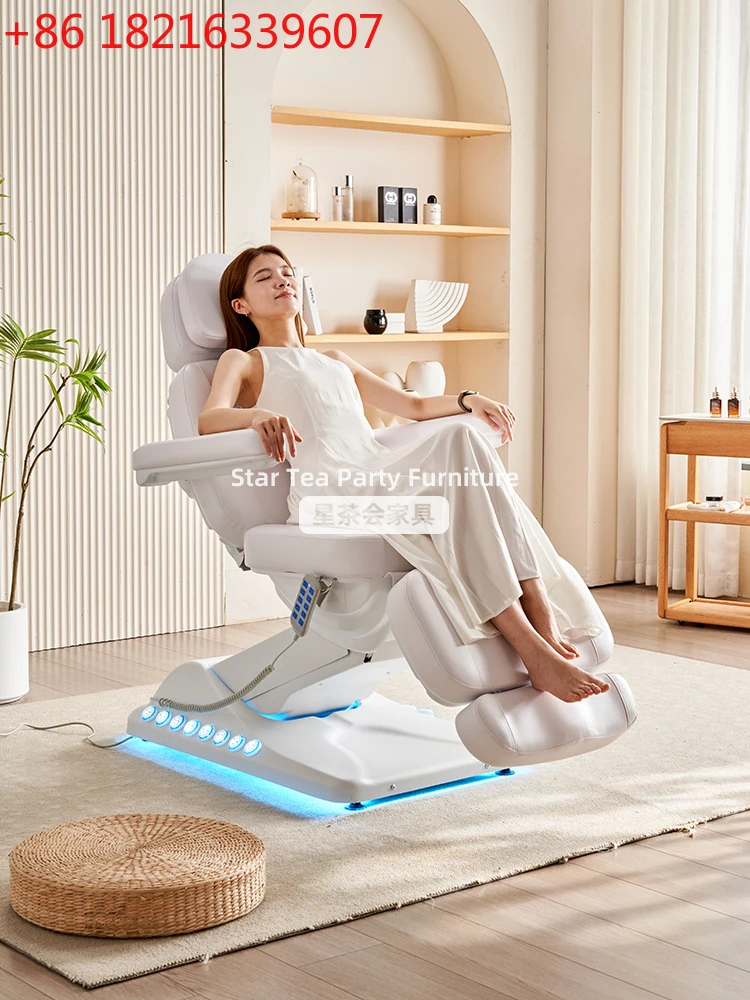 

Beauty special massage bed advanced sense electric lifting ear bed tattoo embroidery gynecological bed