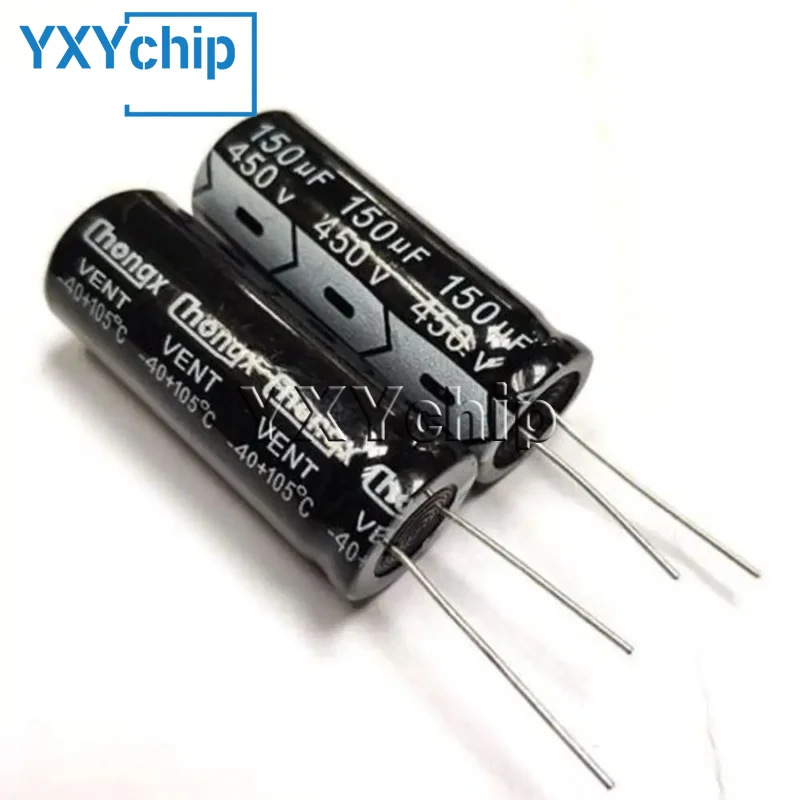 

5PCS 150uF 450V 150MFD 450WV 18*35mm Aluminum Electrolytic Capacitor Radial