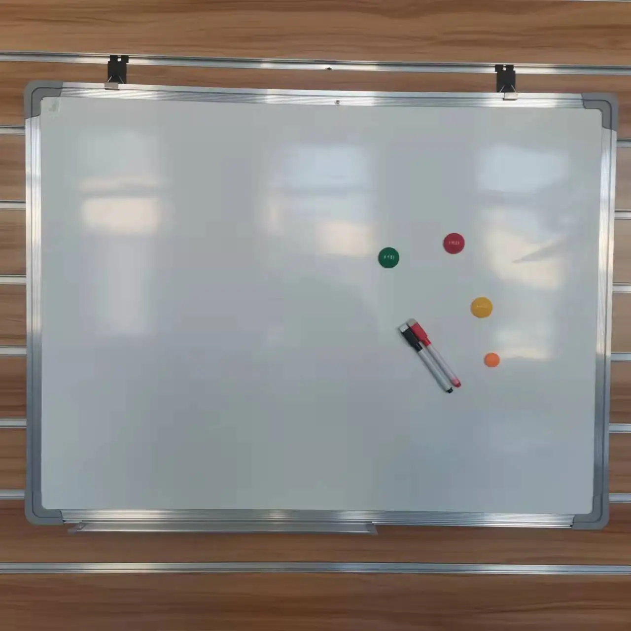 B11 30X40cm Wall Mounted Double Sided Aluminum Frame Magnetic Whiteboard