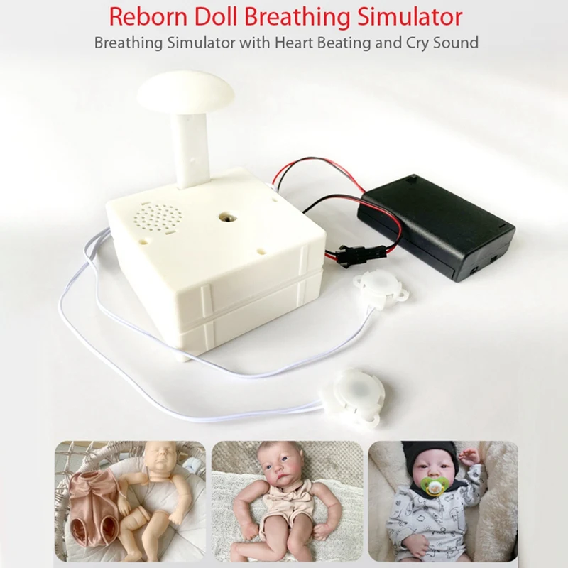 Reborn Doll Breathing Simulator Heart Beating with Cry and Smile Sound for Reborn Doll Pulsing Device Accessories